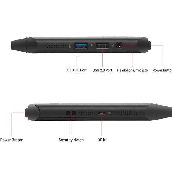 ASUS Vivo Stick PC TS10 Intel Atom Quad Core 2GB RAM 32GB - Picture 7 of 8
